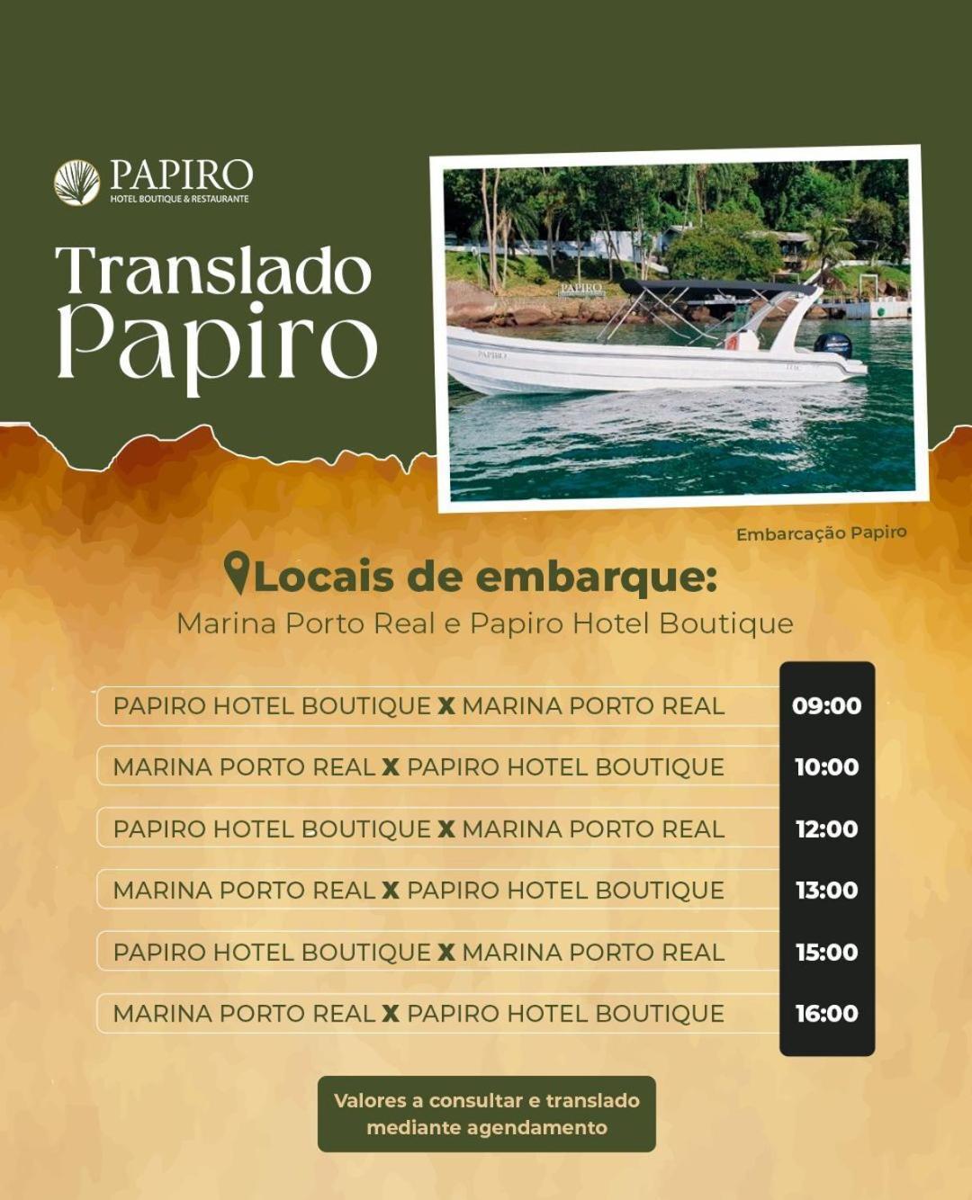 Pousada Papiro Boutique Abraão Esterno foto